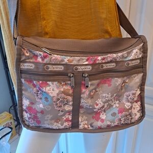 LeSportsac Floral Crossbody Bag - Pink, Blue, Brown
